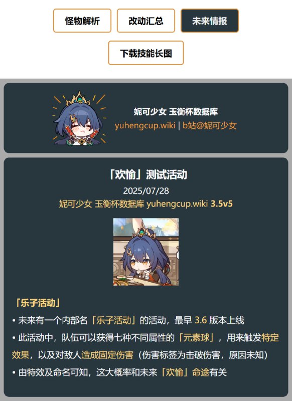 「铁 3.5v5」😋「欢愉」测试活动（修改重发）#妮可少女 #星穹铁道homdgcat.wiki/sr/future「HSR 3.5v5」😋 Test Event for Elation Path (edited)[HomDGCat] #HSRhomdgcat.wiki/sr/future