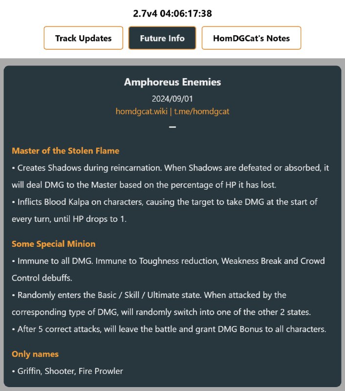 「HSR 3.x」😋 Amphoreus Enemies[HomDGCat] #HSRhomdgcat.wiki/sr/future