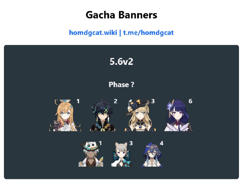 「GI 5.6v2」😘 Banner Data: Added Layla, Lynette[HomDGCat] #GIhomdgcat.wiki/gi/banner