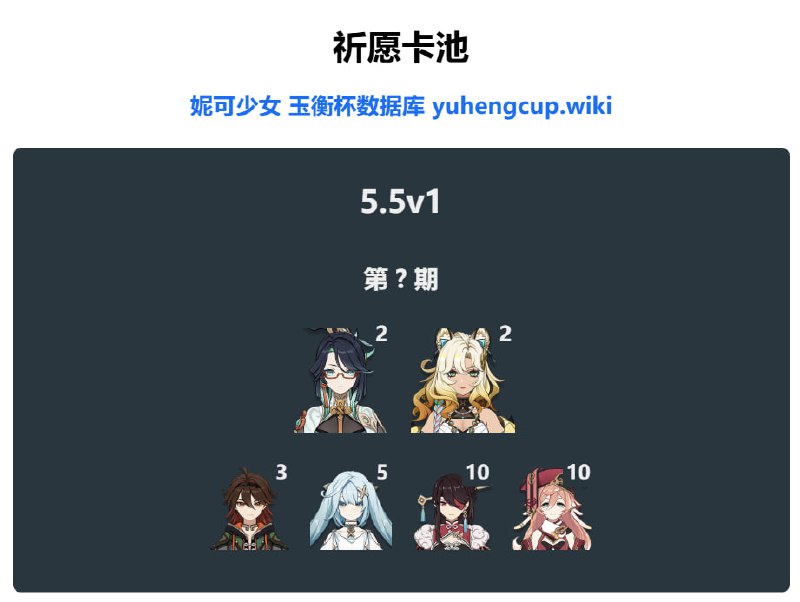 「原 5.5v1」😘 卡池信息#妮可少女 #原神homdgcat.wiki/gi/banner