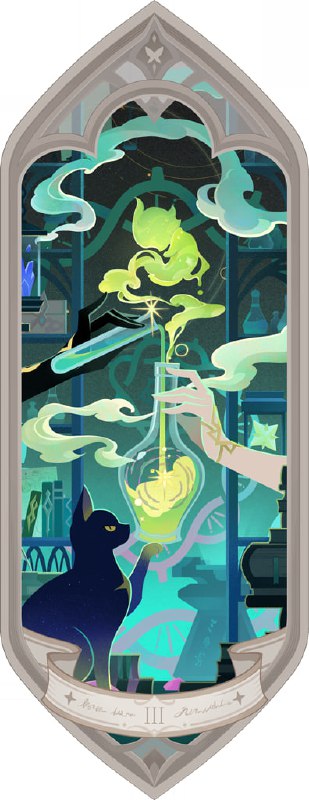 「原 6.0v1」😘 幻想真境剧诗塔罗牌：1~8#妮可少女 #原神「GI 6.0v1」😘 Imaginarium Theater Tarot Cards: 1~8#HomDGCat #GI