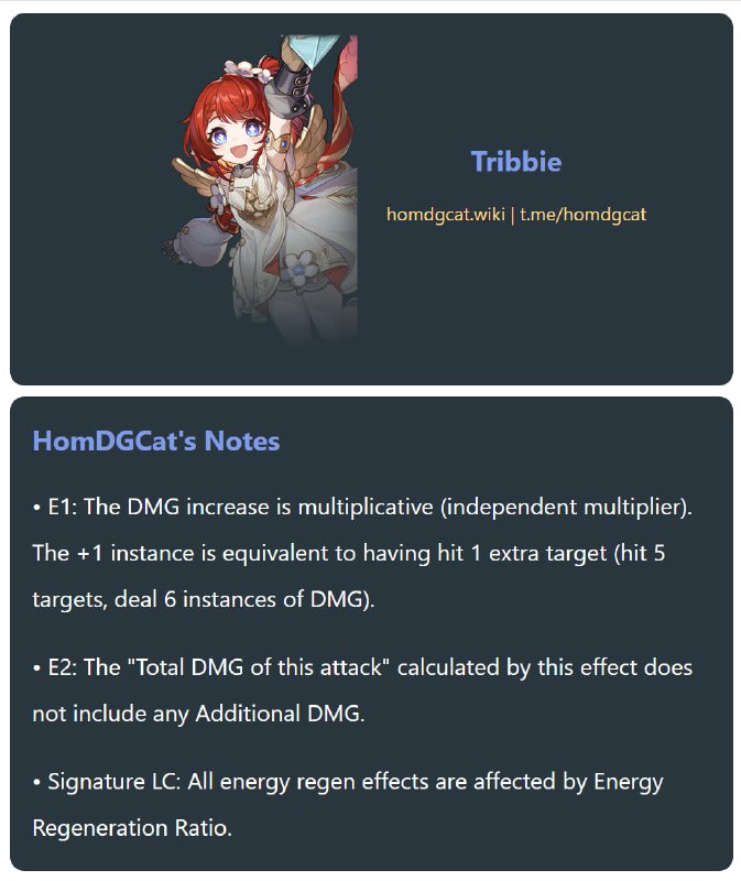 「HSR 3.1v1」😘 Tribbie & Mydei Notes[HomDGCat] #HSRhomdgcat.wiki/sr/char