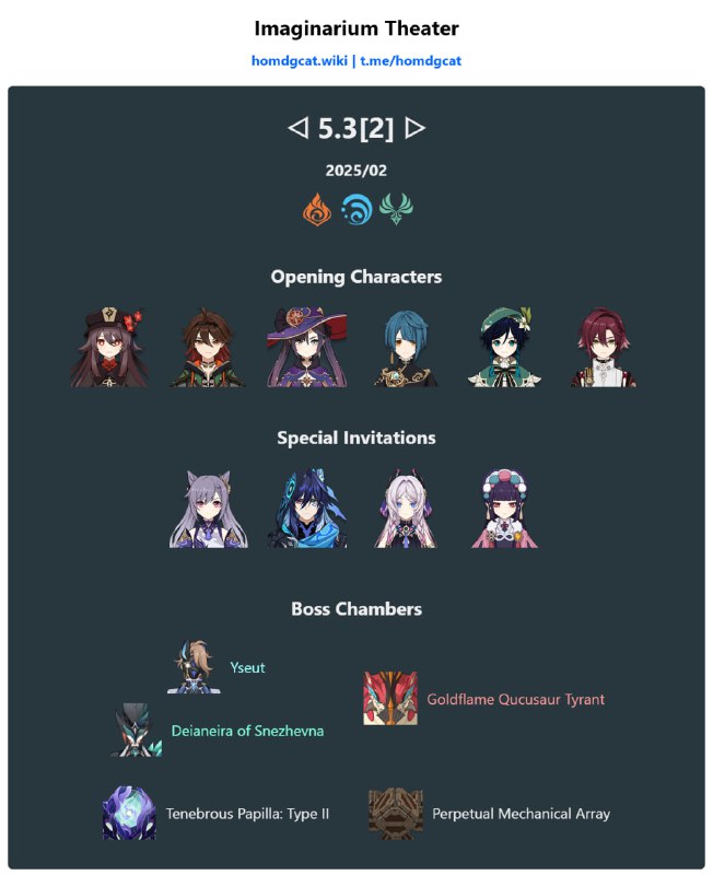 「GI 5.3v1」Imaginarium Theater[HomDGCat] #GIhomdgcat.wiki/gi/maze