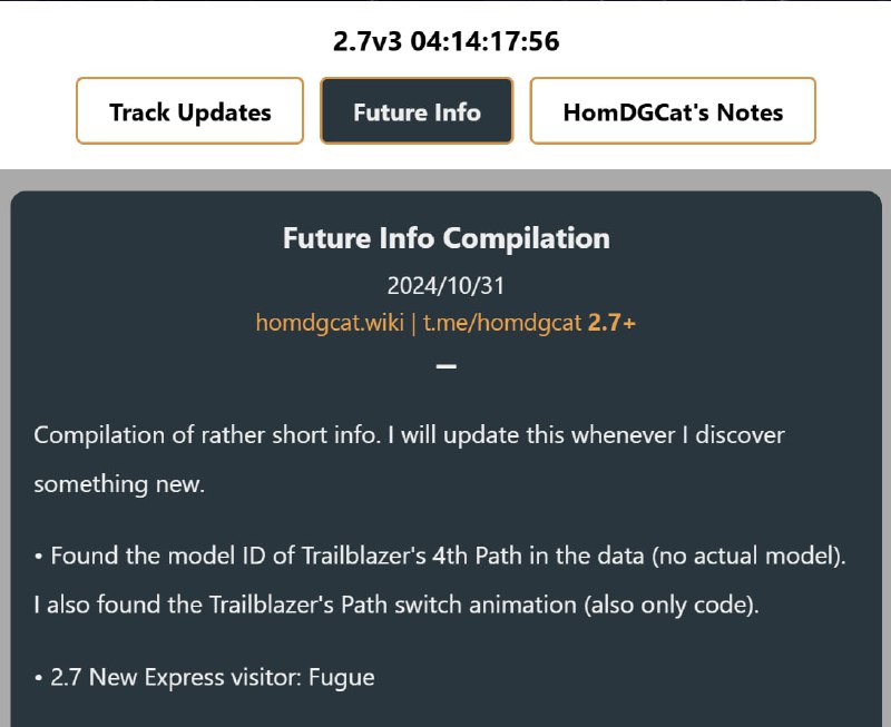「HSR 2.7v2」😋 Trailblazer 4th Path and Path switch animation[HomDGCat] #HSRhomdgcat.wiki/sr/future