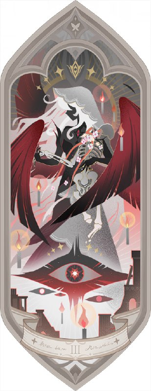 「原 6.0v1」😘 幻想真境剧诗塔罗牌：9~16#妮可少女 #原神「GI 6.0v1」😘 Imaginarium Theater Tarot Cards: 9~16#HomDGCat #GI