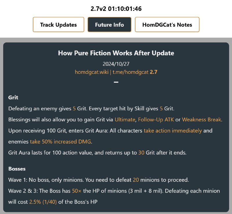 「HSR 2.7v1」How Pure Fiction Works After Update[HomDGCat] #HSRhomdgcat.wiki/sr/future