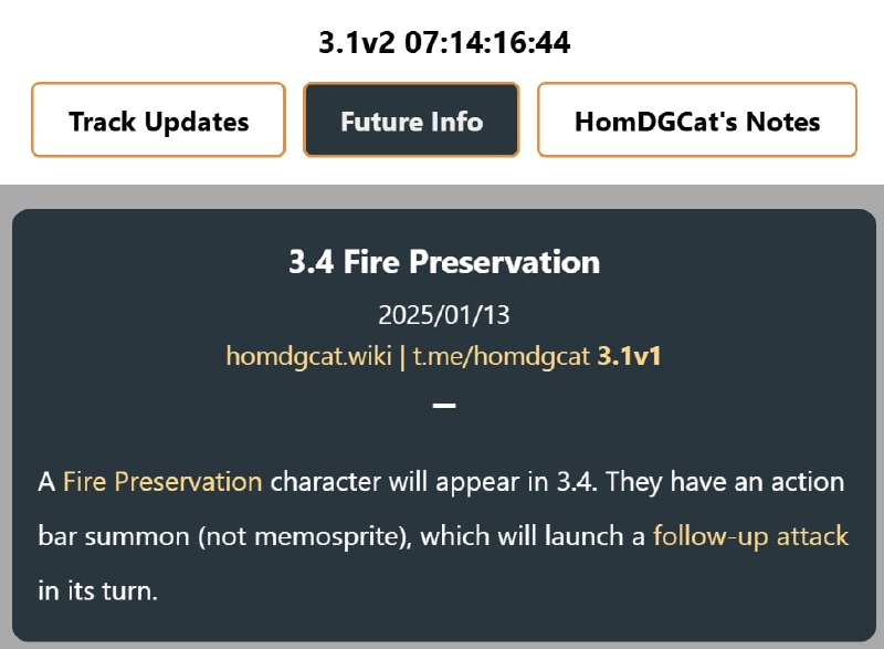 「HSR」😘 3.4 Fire Preservation[HomDGCat] #HSRhomdgcat.wiki/sr/future