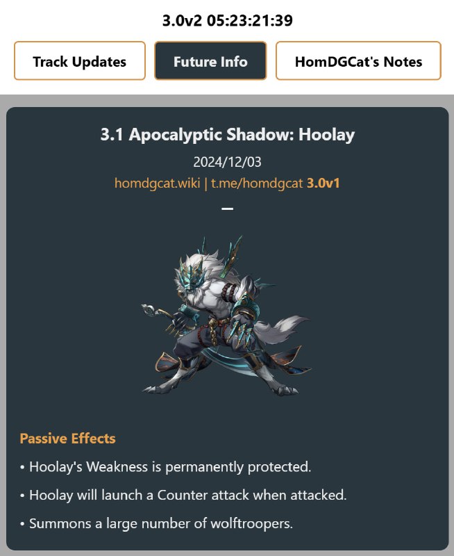「HSR 3.1」😘 Apocalyptic Shadow: Hoolay[HomDGCat] #HSRhomdgcat.wiki/sr/future