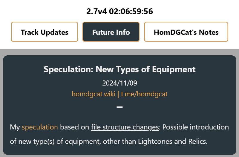 「HSR 3.x」😋 Speculation: New Types of Equipment[HomDGCat] #HSRhomdgcat.wiki/sr/future