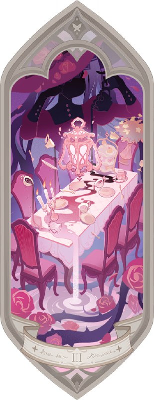 「原 6.0v1」😘 幻想真境剧诗塔罗牌：1~8#妮可少女 #原神「GI 6.0v1」😘 Imaginarium Theater Tarot Cards: 1~8#HomDGCat #GI