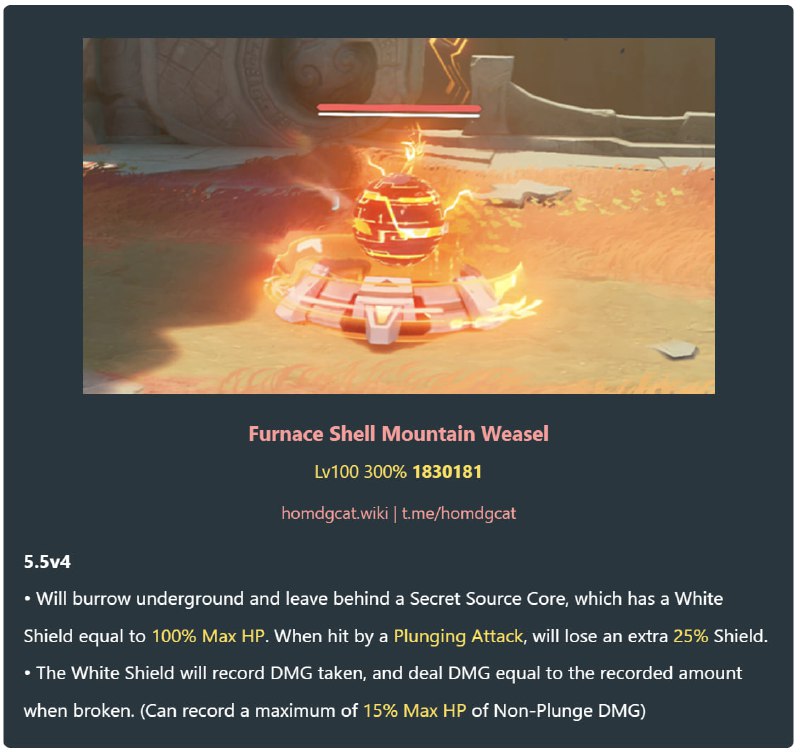 「GI 5.5v4」😘 v4 New Elite Mechanics[HomDGCat] #GIhomdgcat.wiki/gi/monster