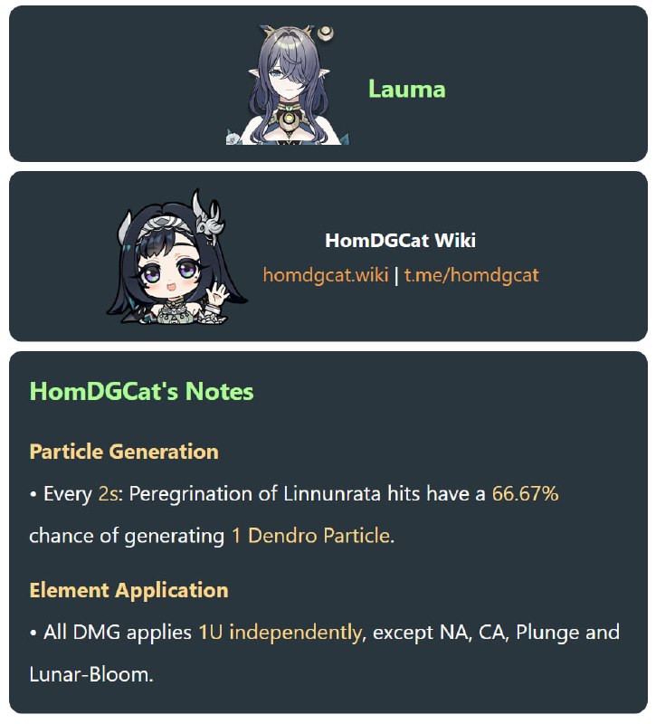 「原 6.0v1」😘 菈乌玛产球、附着#妮可少女 #原神homdgcat.wiki/gi/Lauma「GI 6.0v1」😘 Lauma Particle Generation & Element ICD#HomDGCat #GIhomdgcat.wiki/gi/Lauma