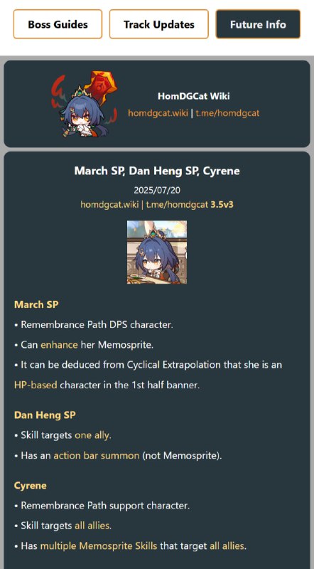 「铁 3.5v3」😋 新增三月七SP相关#妮可少女 #星穹铁道homdgcat.wiki/sr/future「HSR 3.5v3」😋 More on March SP#HomDGCat #HSRhomdgcat.wiki/sr/future