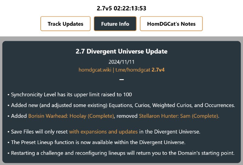 「HSR 2.7」😋 Divergent Universe update compilation[HomDGCat] #HSRhomdgcat.wiki/sr/future