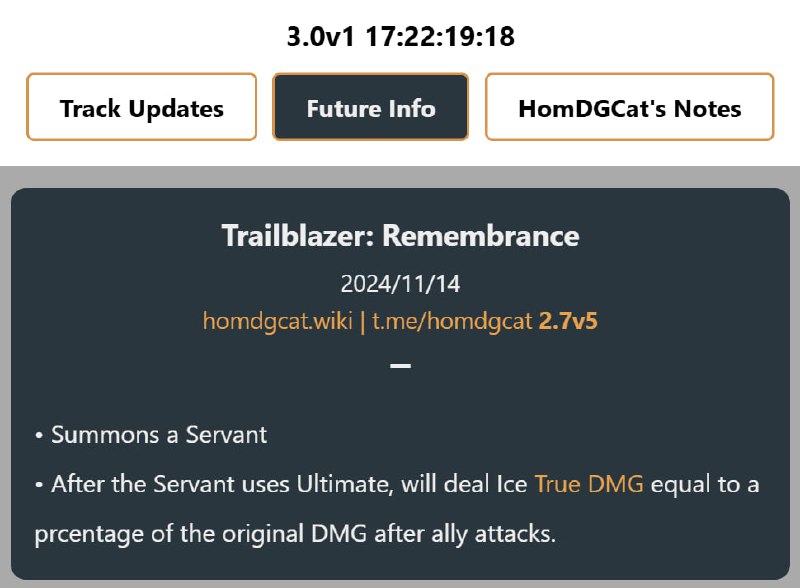 「HSR 2.7v5 / 3.0」😋 Trailblazer: Remembrance[HomDGCat] #HSRhomdgcat.wiki/sr/future