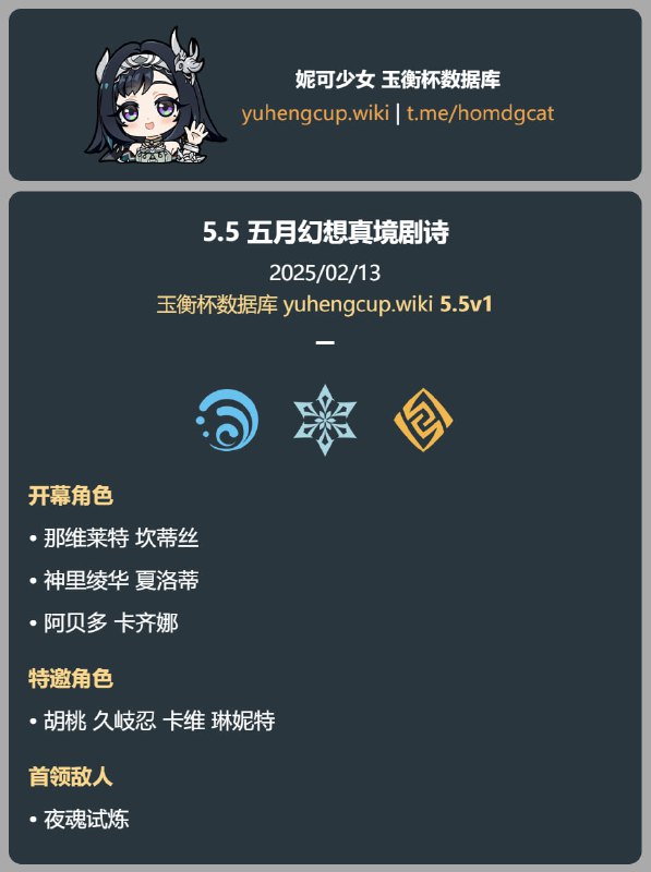 「原 5.5v1」😘 五月幻想真境剧诗#妮可少女 #原神homdgcat.wiki/gi/future
