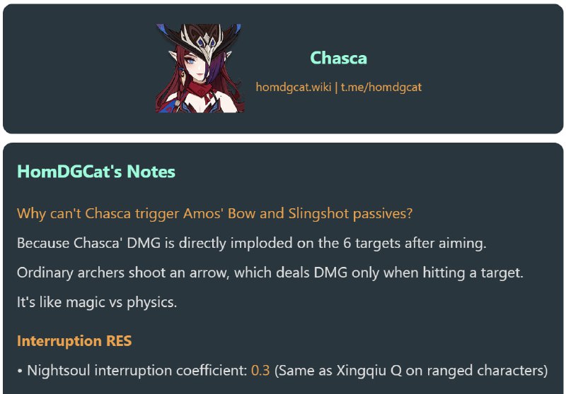 「GI 5.2v1」The reason why Chasca can't trigger Amos' Bow#HomDGCat #GIhomdgcat.wiki/gi/char/104