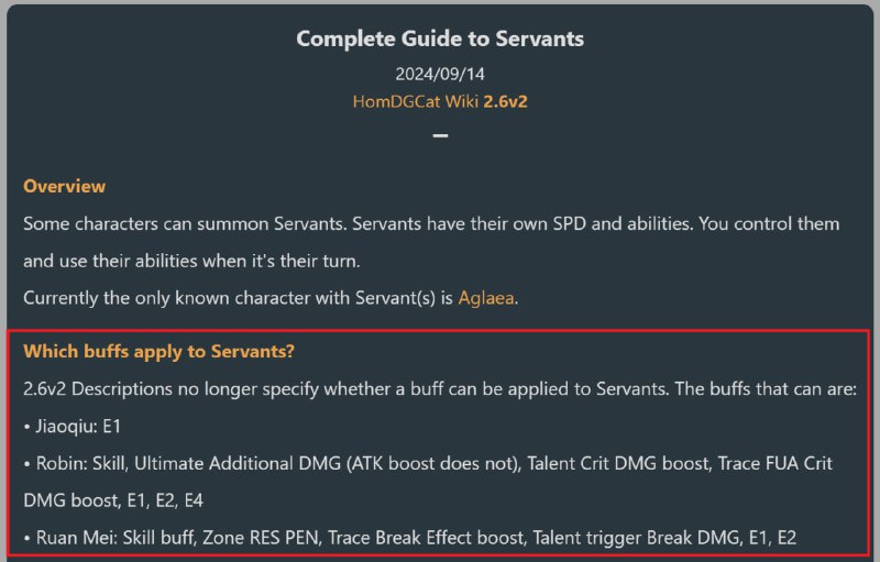 「HSR 2.6v2」Although the skill descriptions were rolled back, the actual effects remain unchanged. These 3 characters are still the only characters capable of buffing Servants.#HomDGCat #HSRhomdgcat.wiki/sr/future