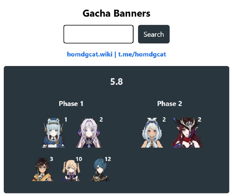 「原 5.8」😘 卡池四星#妮可少女 #原神homdgcat.wiki/gi/banner「GI 5.8」😘 Banner 4-stars[HomDGCat] #GIhomdgcat.wiki/gi/banner