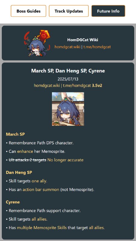 「铁 3.5v2」😋 三月七SP、丹恒SP、昔涟#妮可少女 #星穹铁道homdgcat.wiki/sr/future「HSR 3.5v2」😋 March SP, Dan Heng SP, Cyrene[HomDGCat] #HSRhomdgcat.wiki/sr/future